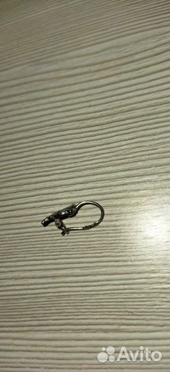Серебряные серьги детские