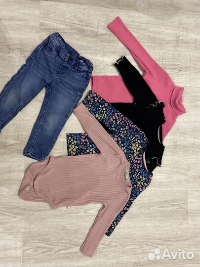 Детские вещи на девочку пакет 86 92