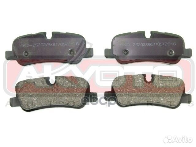 Колодки тормозные дисковые задние AKD-25202 akyoto