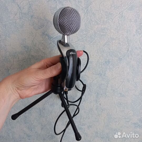 Настольный микрофон Ritmix RDM 127 USB black