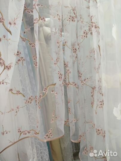 Тюль для кухни новая