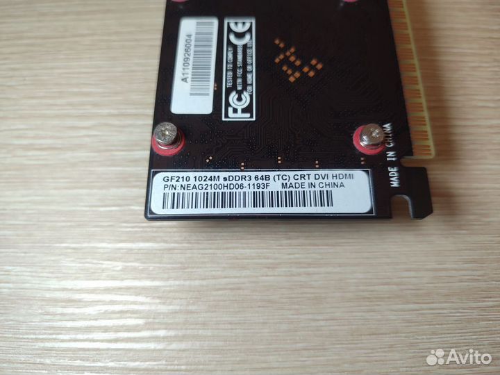 Видеокарта Palit GeForce 210 1024Mb