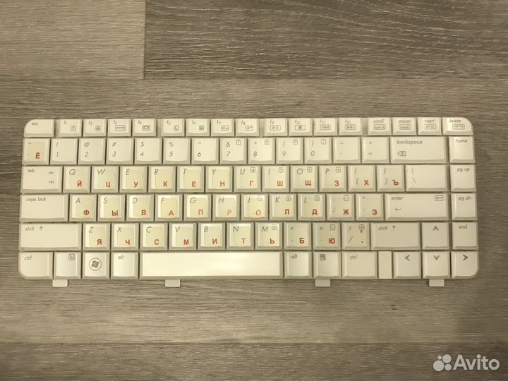 Клавиатура от ноутбука HP Pavilion DV4 белая (б/у)