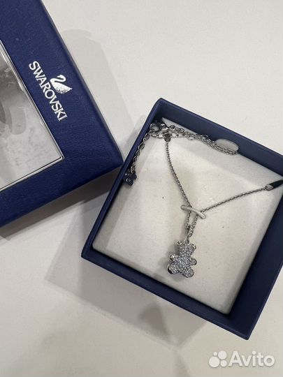 Кулон медведонок swarovski