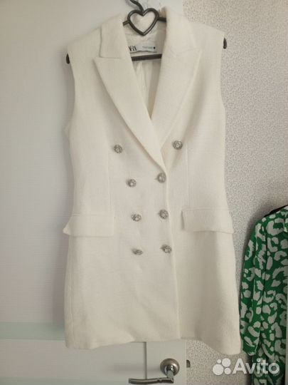 Твидовый жакет zara