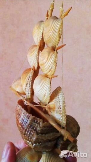 Корабль из ракушек