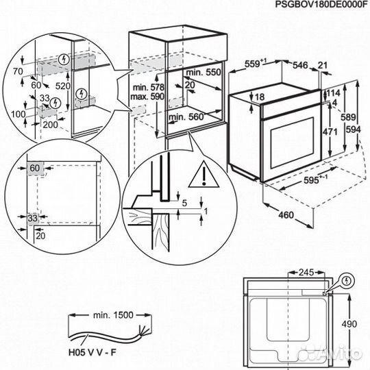 Духовой шкаф electrolux OED 5C50Z