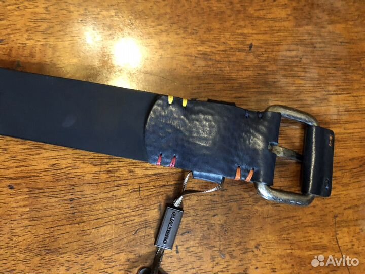 Мужской кожаный ремень бренд Гуальтеро Италия