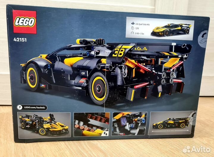 Lego technic 42151 Лего техник Бугатти Болид