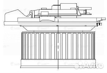 Мотор печки Mercedes ML W164