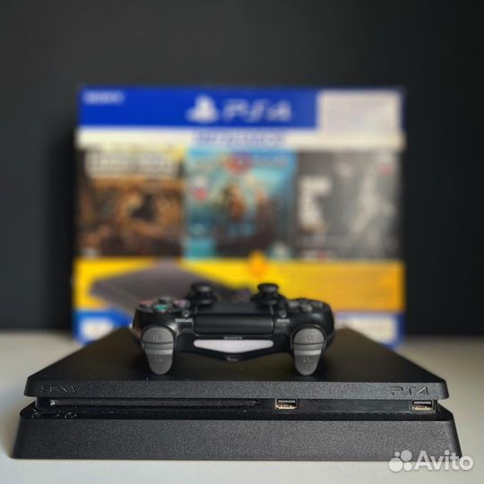 Sony PS4 PlayStation 4 Slim 1TB + Топ Игры