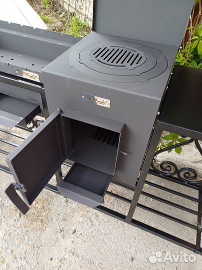 Печь-Мангал под крышей пмк-2