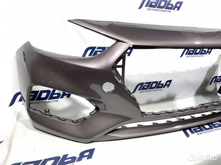 Бампер Hyundai Solaris(17) передний Коричневый S4N