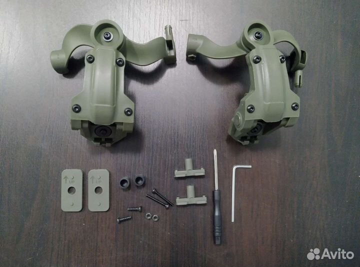 Комплект наушники Earmor M32 + крепления на шлем