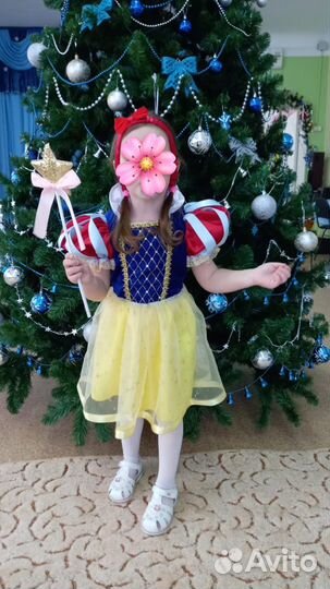Новогодний костюм для девочки 92-98 белоснежка