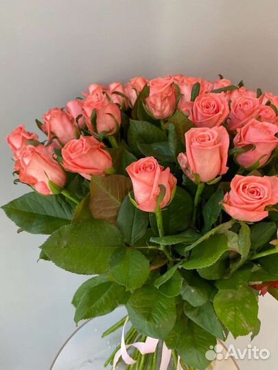 Цветы розы букет