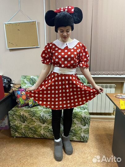 Костюм для аниматора Минни Маус
