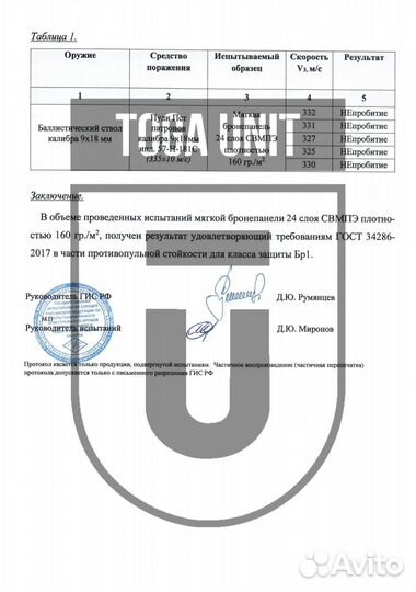 Баллистика в пояс Бр1