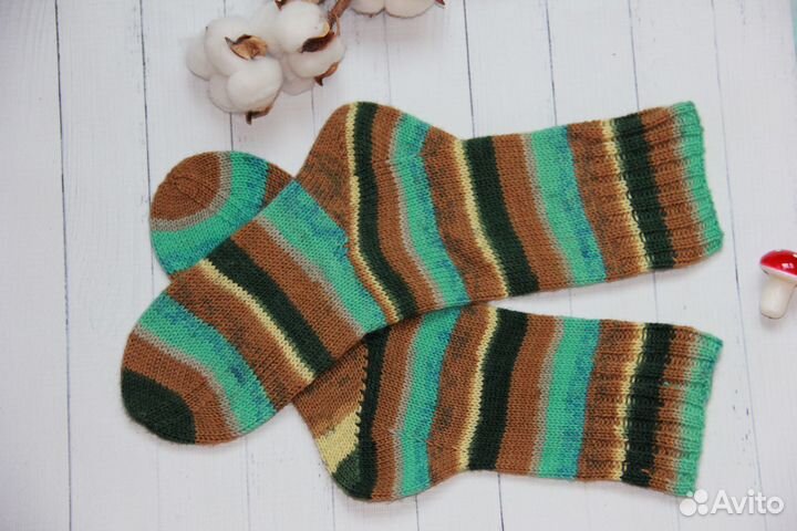 Носки шерстяные вязаные женские