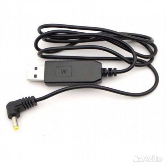 Кабель для зарядки раций Baofeng USB 9V 1A 4.0/1.7