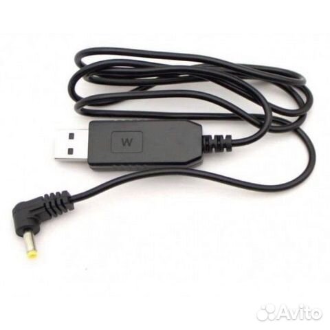 Кабель для зарядки раций Baofeng USB 9V 1A 4.0/1.7