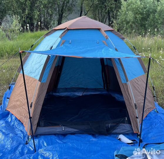 Палатка автомат 4-5 местная 283x283x168см