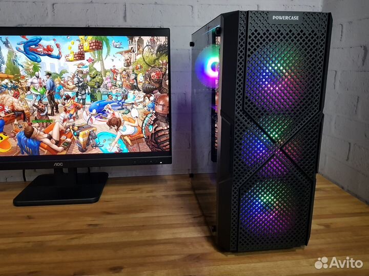 Игровой пк Intel c GTX1650Super / SSD 240Gb + HDD