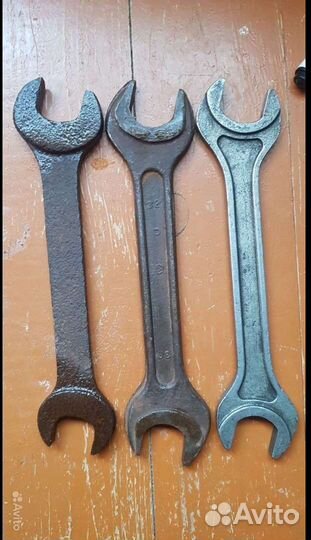 Рожковый (гаечный) ключи СССР, лом строительный