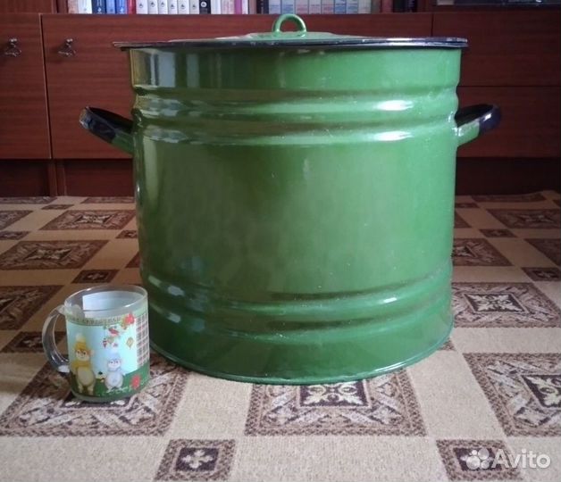 Кастрюля эмалированная СССР новая