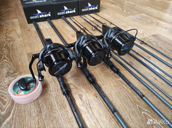 Профессиональный карповый комплект 3+3. Eastshark