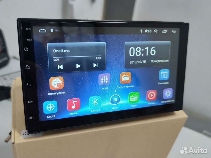 Магнитола 2-DIN Android 10,голосовое управление