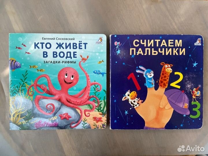 Набор из 2х книжек с картинками для малышей