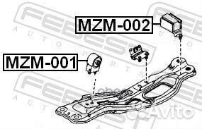 MZM-002 подушка двс левая Mazda 626 GE/GF/ MX