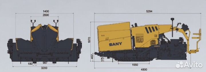 Асфальтобетоноукладчик Sany SAP30C-10, 2024