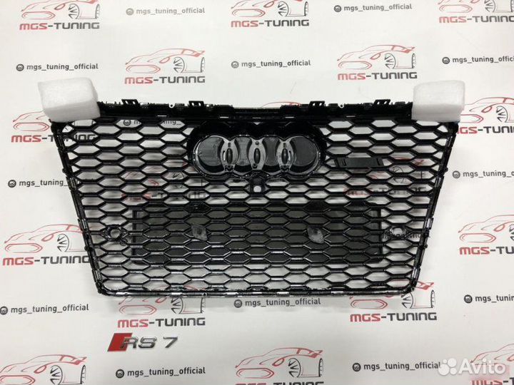 Решетка на Audi A7 10-14 гг. в стиле RS7 дизайн 1