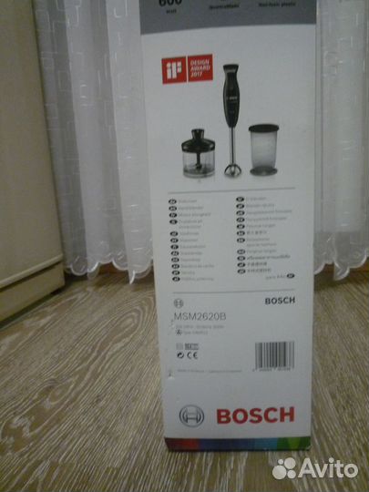 Блендер погружной bosch clever mix 600w MSN 2620B