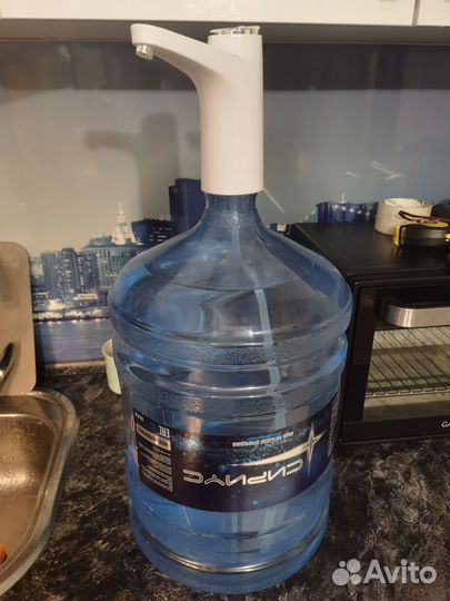 Бутыли 19 литров 3шт с электро помпой