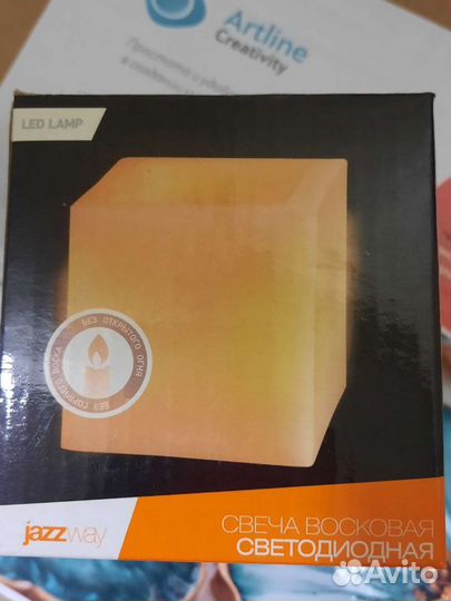 Свеча восковая светодиодная, новая