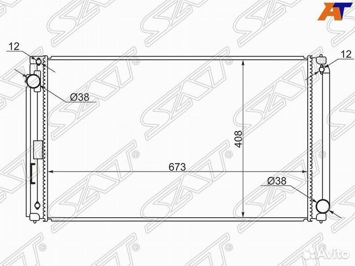Радиатор охлаждения Лексус NX200/300H 14- 2arfxe