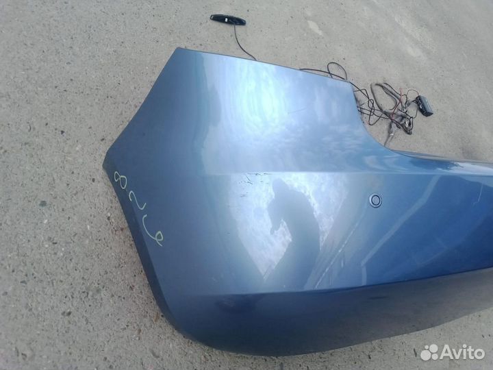 Бампер задний + парктроники Skoda Fabia 2008