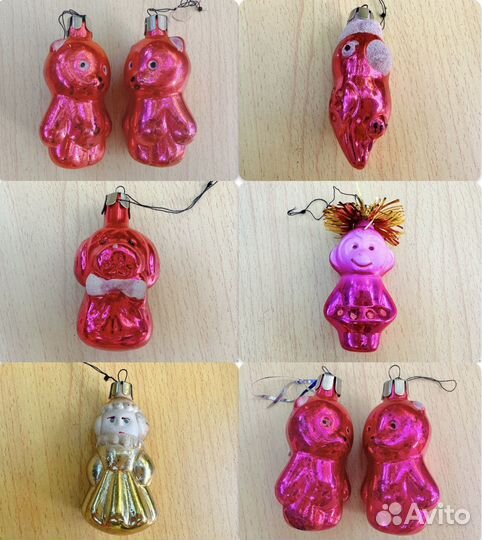 Игрушка елочная СССР обезьяна