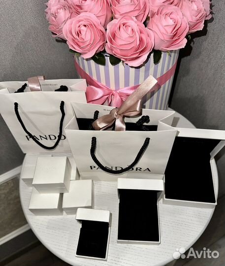 Pandora подарочные пакеты и коробки