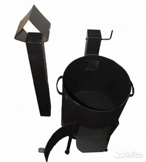 Комплект усиленный печь + казан 12 л + шумовка
