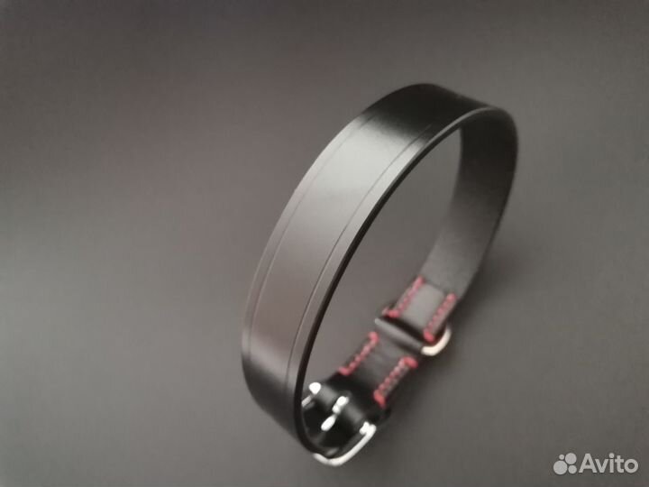 Кожаный ошейник для собак, ширина 2 см / 2.5 см