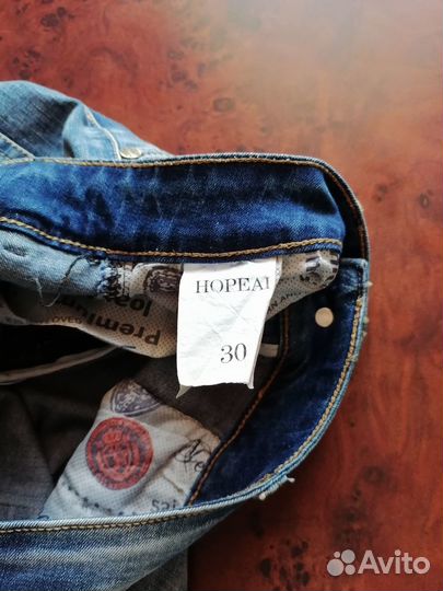 Джинсовые бриджи