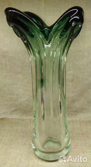 Ваза. Цветное Чешское стекло СССР
