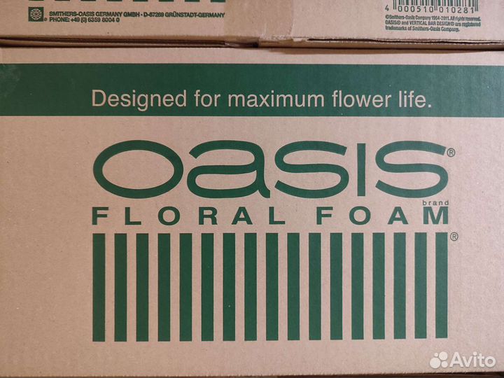 Пена флористическая oasis, губка для цветов