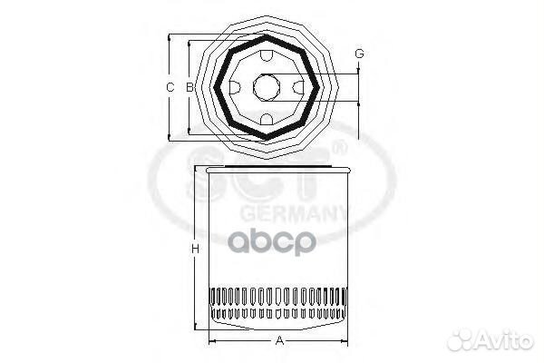 Фильтр масляный VAG/SCT/ SM174 SCT