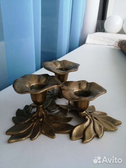 Подсвечник латунь-Португалия