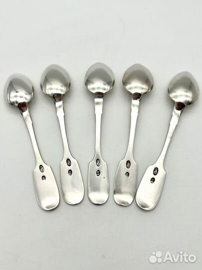 Ложки кофейные набор 5 шт. серебро 84 проба 61 гр